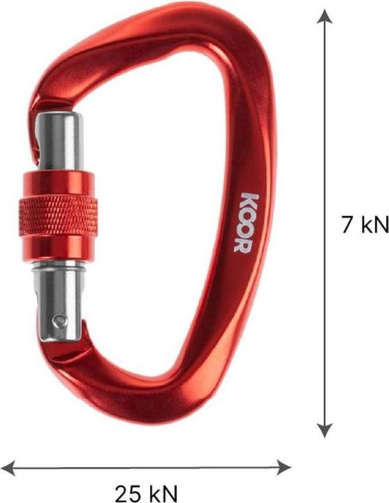 Immagine prodotto Koor Moschettone Sicuure, Rosso, 2 pezzi