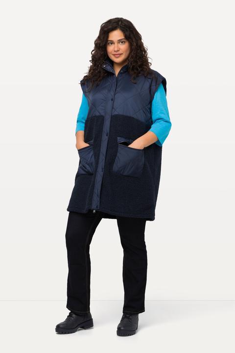Produktbild Ulla Popken Teddyweste, Teddyfleece, Stehkragen, Zipptaschen (42, 44)