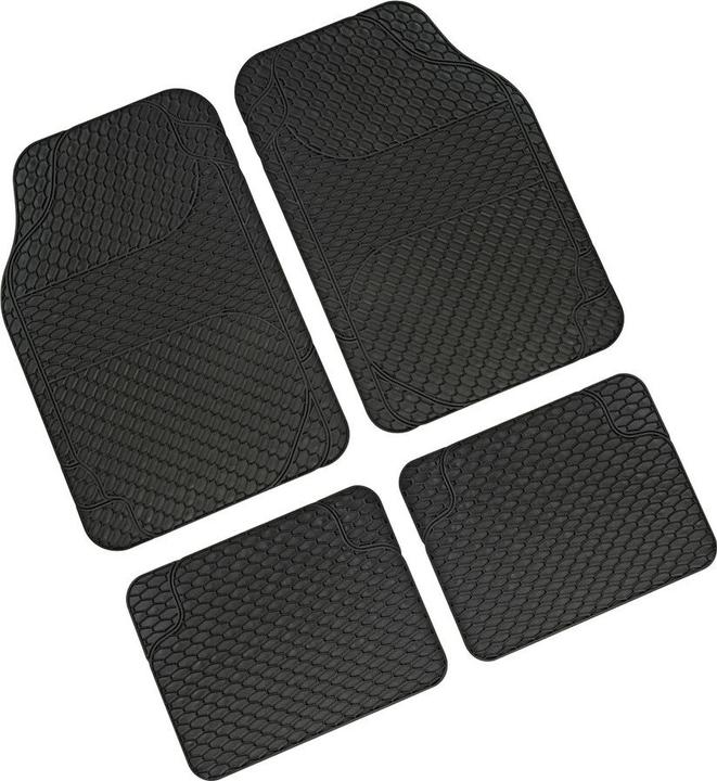 Lampa Universal Fussmatten – 4-teiliges Set aus robustem Gummi