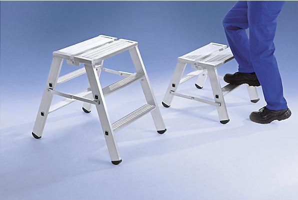 Image du produit Munk Palier pliable accessible des deux côtés 2x2 marches (Escabeau, 62 cm)