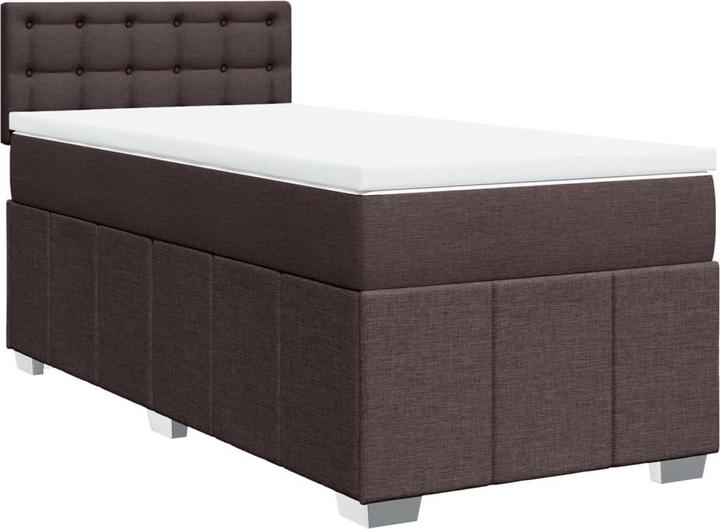 Produktbild vidaXL Bo x springbett mit Matratze 140 x 190 cm Stoff (140 x 190 cm)
