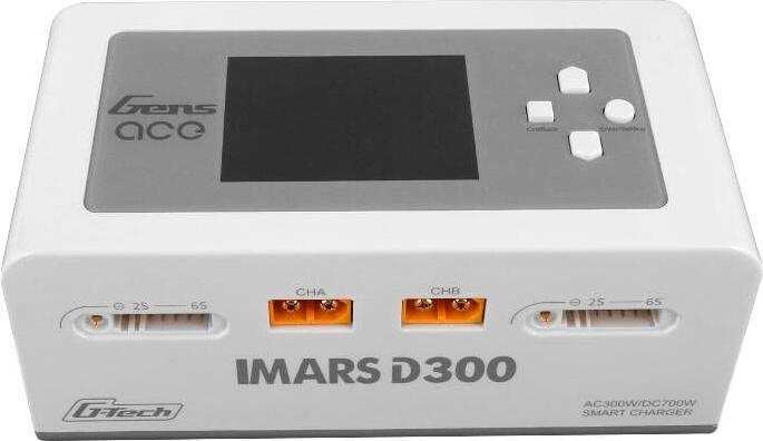 Image du produit Gens Ace IMARS D300 G-Tech Channel AC/DC 300W/700W RC Battery Charger-UE White