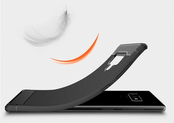 Actual product image Screenguard Samsung Galaxy Note9 Cover Carbon Brushed Soft TPU (Samsung Galaxy Note 9)