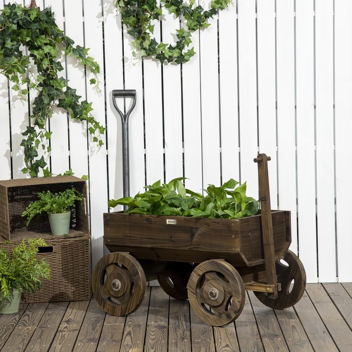 Immagine prodotto Outsunny Blumenwagen mit Rollen