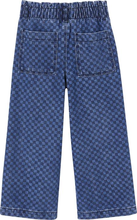 Actual product image Vertbaudet Weite Mädchen Paperbag-Jeans Blumenmotive (146)