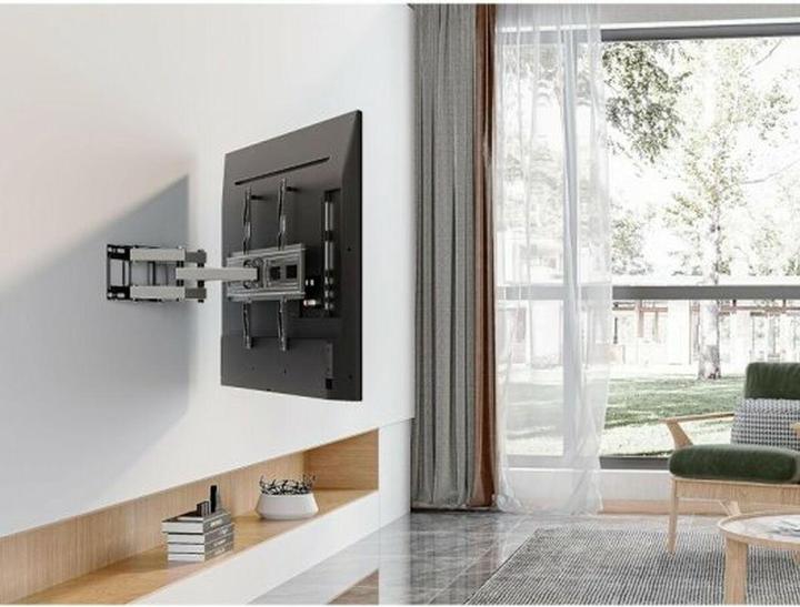 Actual product image equip Wall mount 37"-80"/40kg 1TFT 4joints Push-In-Pop (Wall, 80", 40 kg)