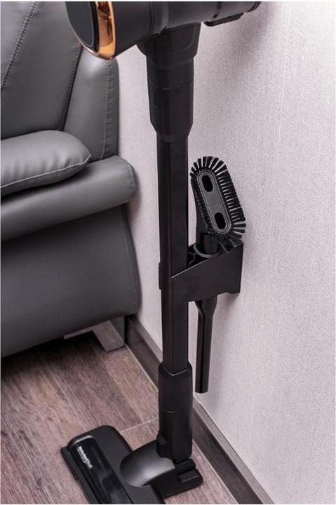 Actual product image BerlingerHaus Design cordless hoover, 220 W BLDC motor, 25.9 V Li-ION battery, black-pink gold