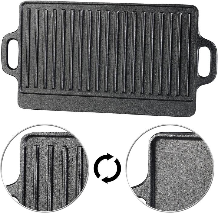 Actual product image Rosenstein & Söhne Cast iron reversible grill plate