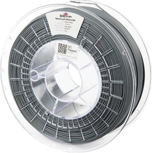 Produktbild Filament PETG ESD Dark Grey 1.0kg 1.75mm (PETG, 1.75 mm, 1000 g)