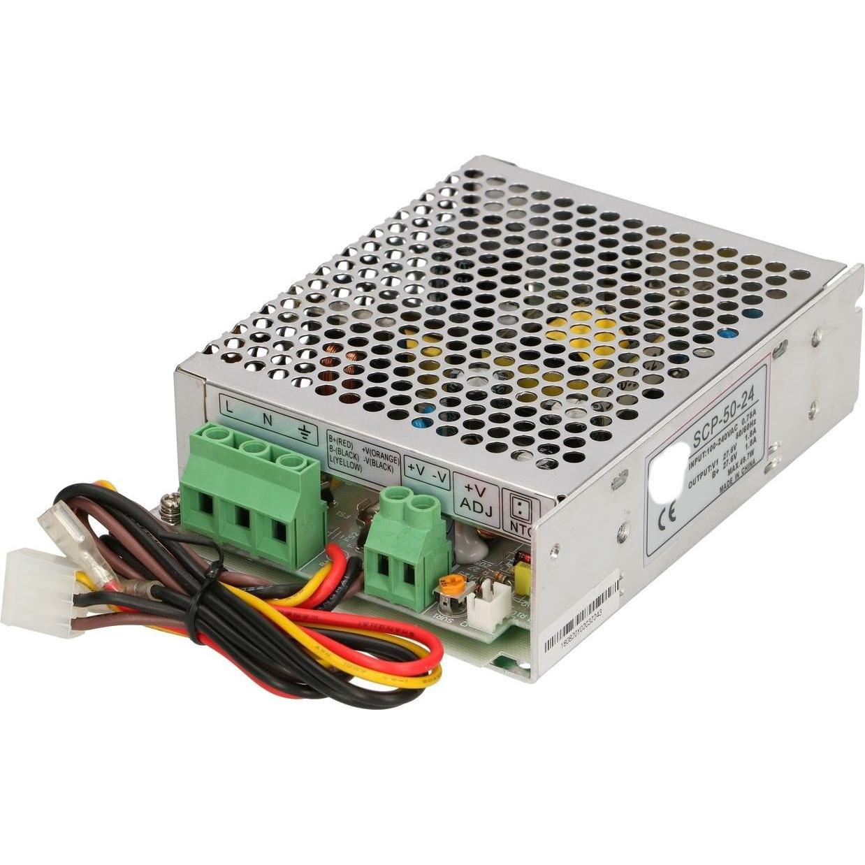 Extralink SCP-50-24 power supply with battery charger 27.6V 50W 24V (50 W), PC Netzteil, Silber