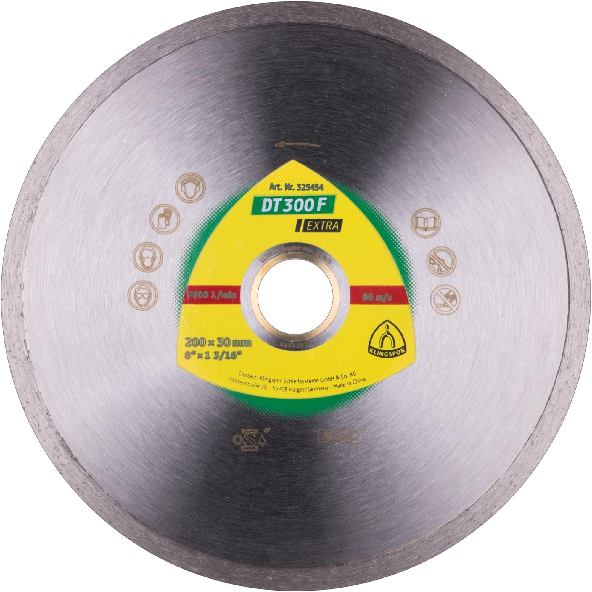 Klingspor, Sägeblatt, DT 300 F Extra - Diamanttrennscheibe 200 x 25,4 / 30 mm