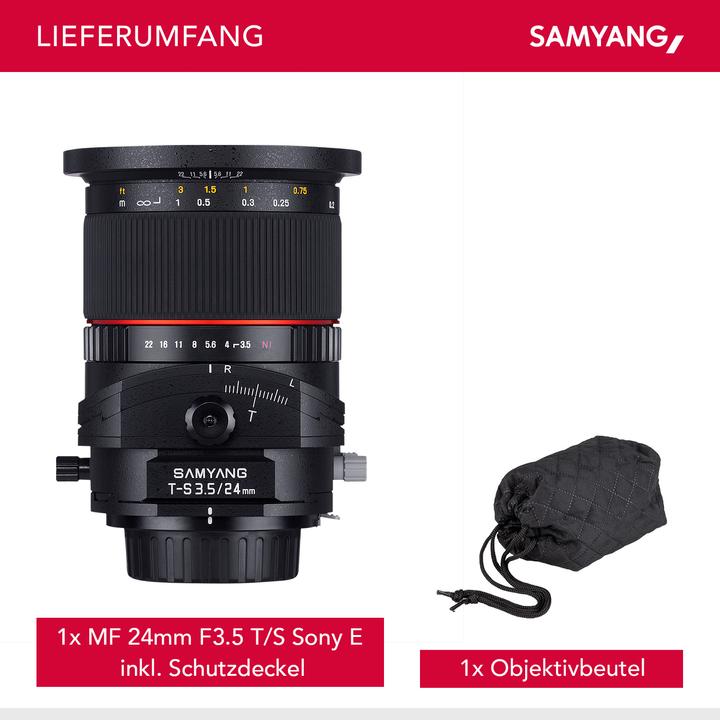 Immagine prodotto Samyang 24mm f/3.5 ED AS UMC Tilt/Shift, Sony E (Sony E, Full-frame)