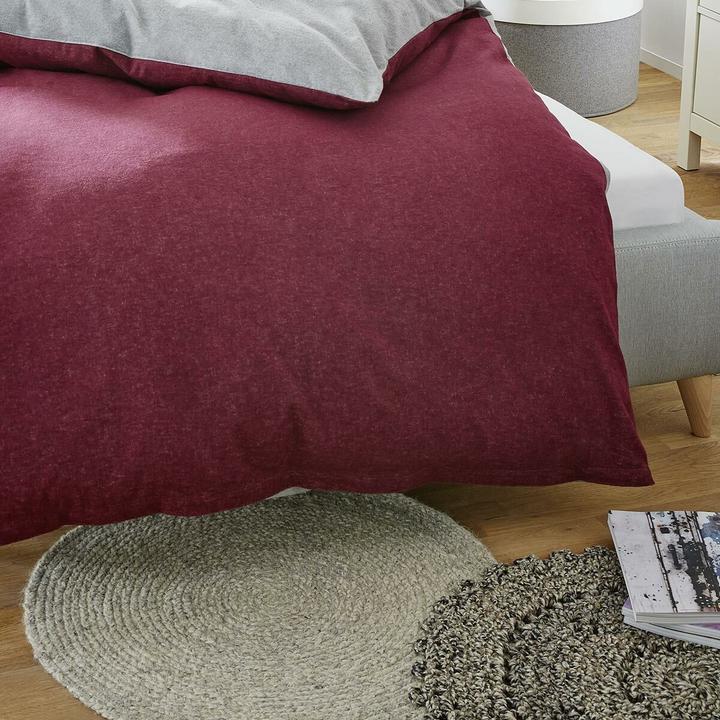 Produktbild Biberna Melange Flanell Wendebettwäsche 840500 (Bettwäsche Set, 155 x 220 cm, 80 x 80 cm)