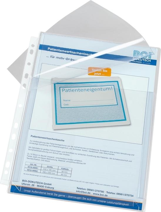 Produktbild Eichner Dokumentenhülle, DIN A4, oben offen, 10 Stück (A4, 10x)