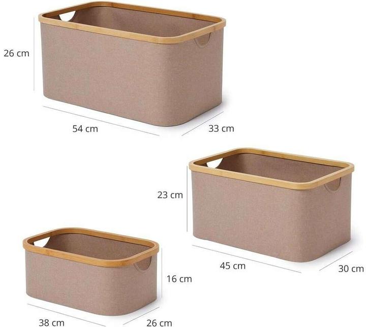 Produktbild Lumaland Aufbewahrungsbox (54 cm, 3x)