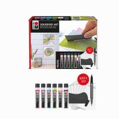 Actual product image Marabu Squeegee Art Acryl Set Pastell (25 ml)