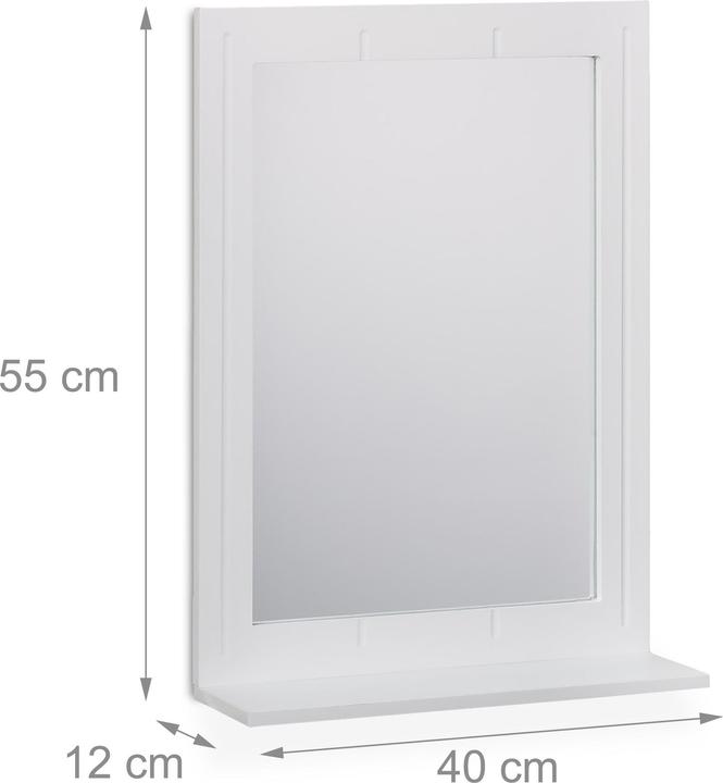 Actual product image Relaxdays Bathroom mirror (40 x 55 cm)