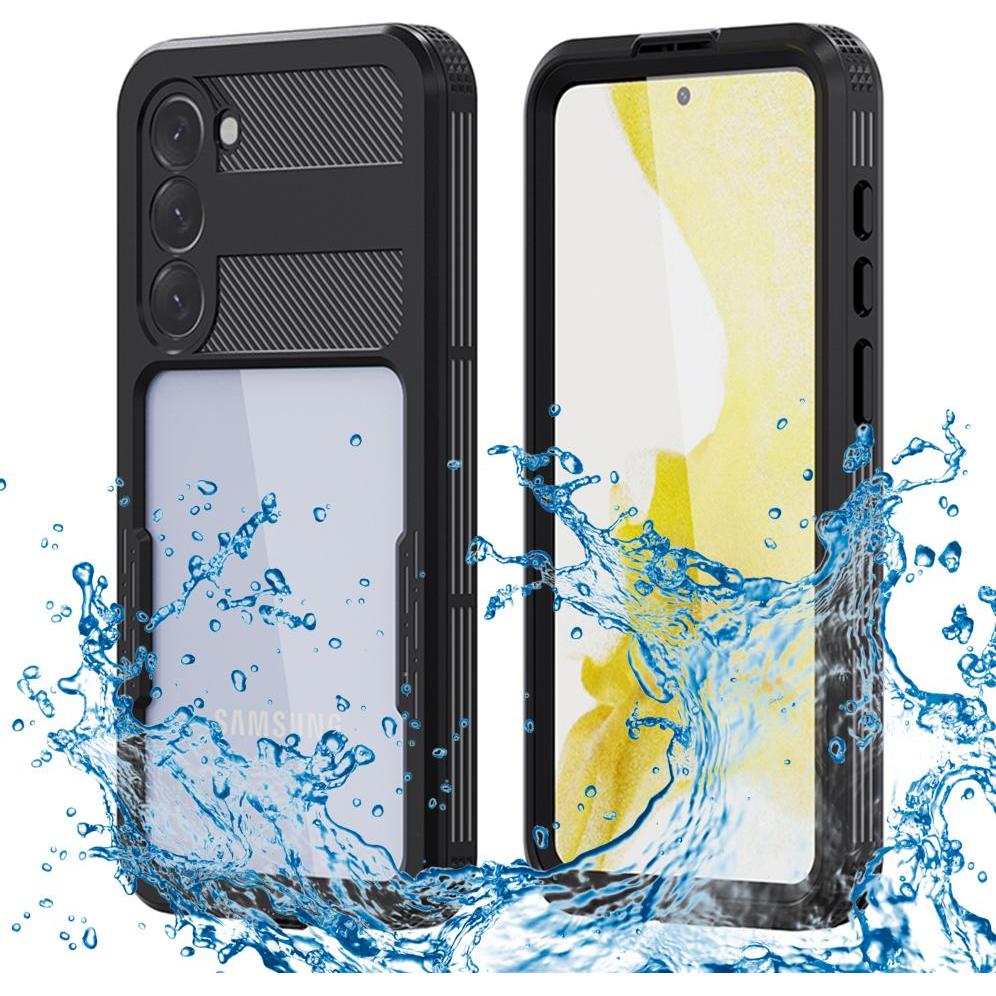 Shellbox - Waterproof IP68 Case - Samsung Galaxy S23 Plus - Black (Samsung Galaxy S23+), Cover smartphone, Nero