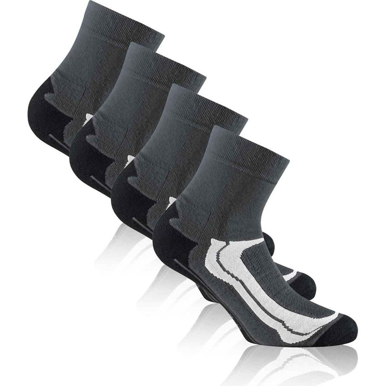 Rohner, Herren, Sportsocken, Quarter Sport 2er Pack (39 - 42), Grau