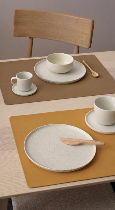 Actual product image ASA Selection ASA placemat soft leather limestone 46 x 33 cm (1 pcs., 46 x 33 cm)