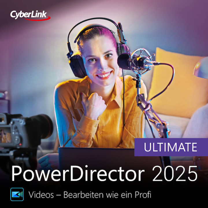 Immagine prodotto CyberLink Codice per il download di PowerDirector 2025 Ultimate (1 Utente, 1 Dispositivi/Utenti, Senza limiti)