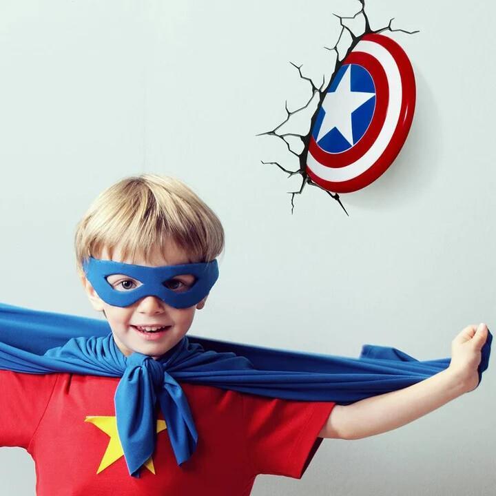 Productafbeelding 3Dlight Marvel - Captain America Shield - 3D LED Licht 26,5 cm