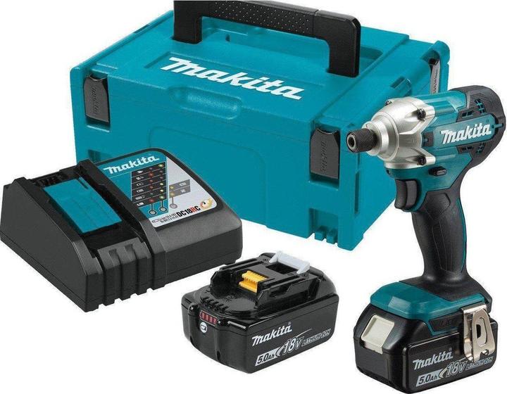 Produktbild Makita DTD 156 RTJ Akku Schlagschrauber 18V 155Nm + 2x Akku 5,0Ah + Ladegerät + Makpac