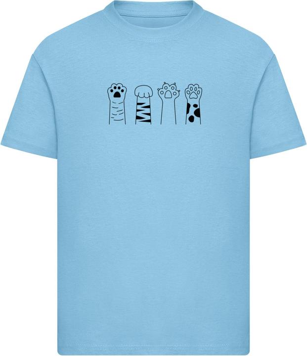 Image du produit Merchcode Kids Cat Paws - Basic T-Shirt - 185227 (158, 164)