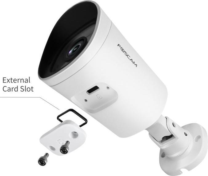 Actual product image Foscam G4P - 4.0 MP Super HD WiFi Buiten Camera - Wit (2560 x 1440 Pixels)