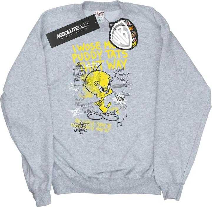 Immagine prodotto Looney Tunes Tweety Pie More Puddy Tats Felpa Uomo (S)