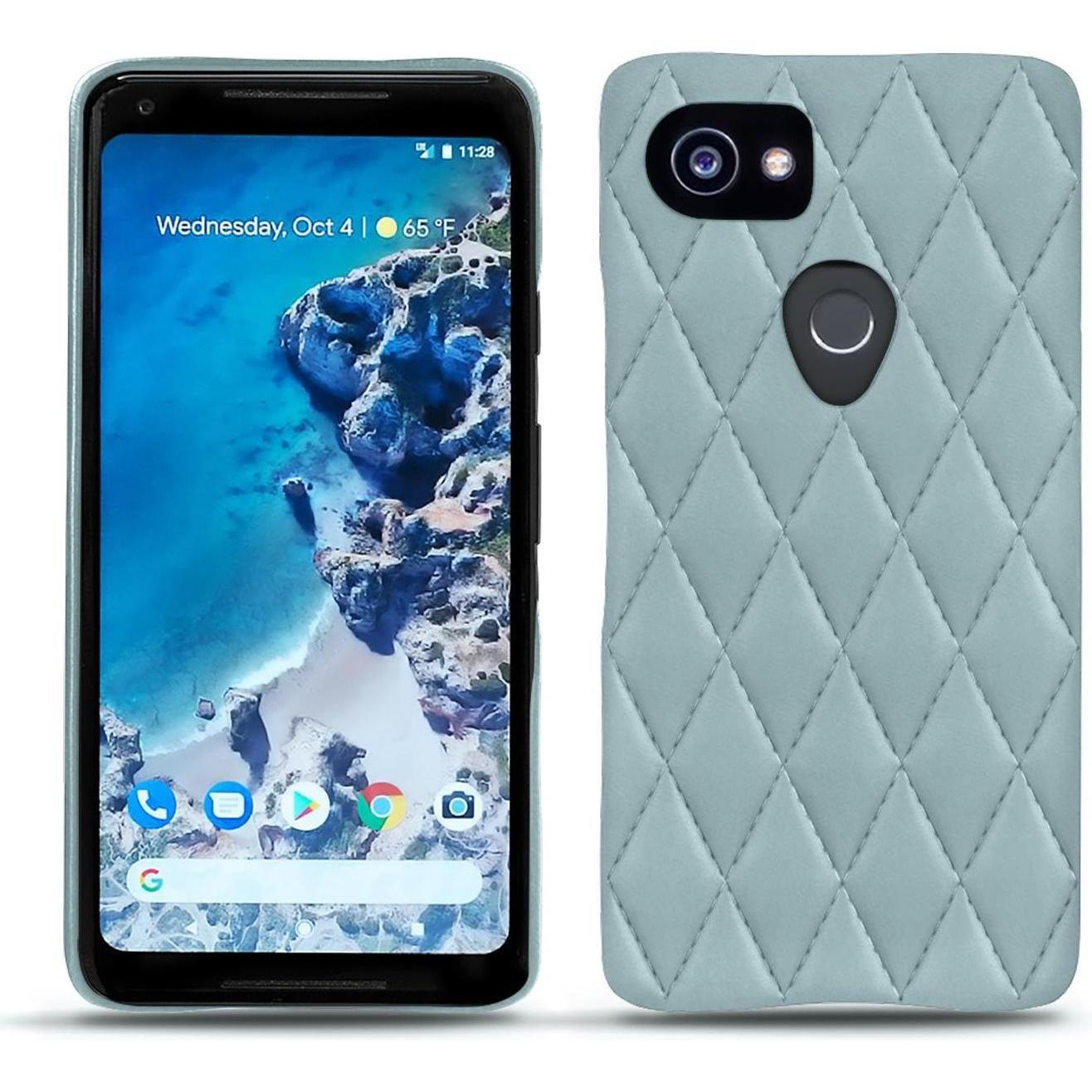 Noreve Lederschutzhülle (Google Pixel 2 XL), Smartphone Hülle, Blau