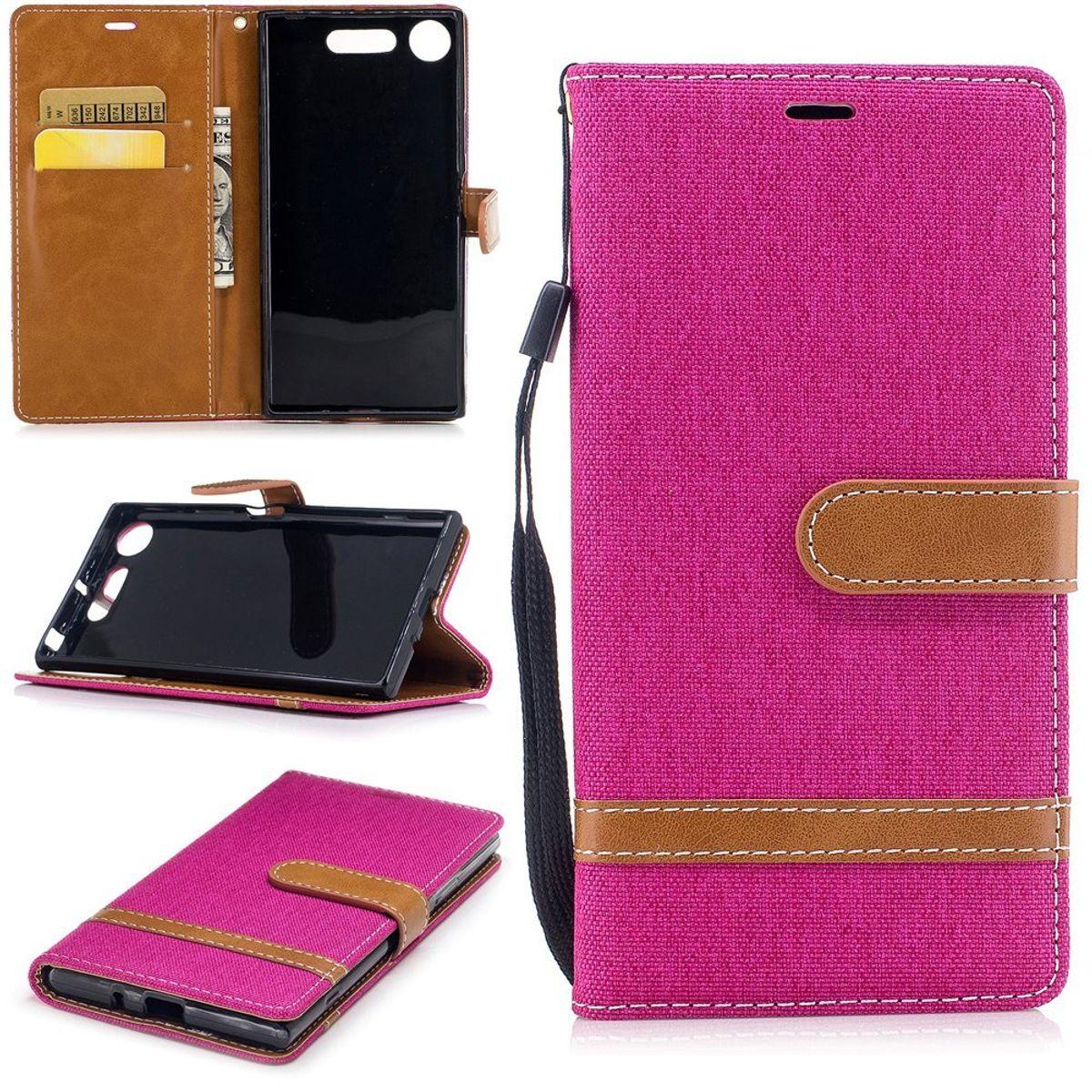 König Design Hülle Handy Schutz für Sony Xperia XZ1 Case Cover Tasche Wallet Etui Handyhülle (Sony Xperia XZ1), Smartpho...