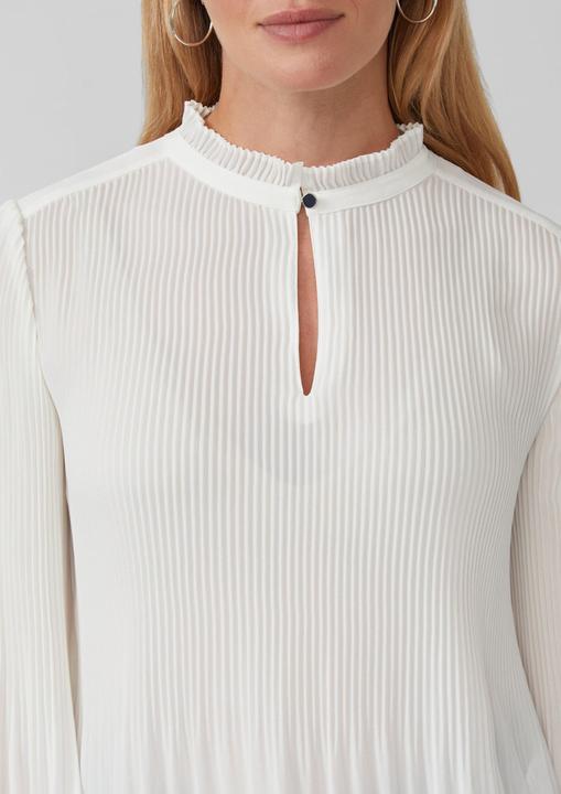Immagine prodotto s.Oliver Bluse Plissierte Bluse aus Crêpe mit Stehkragen (36)