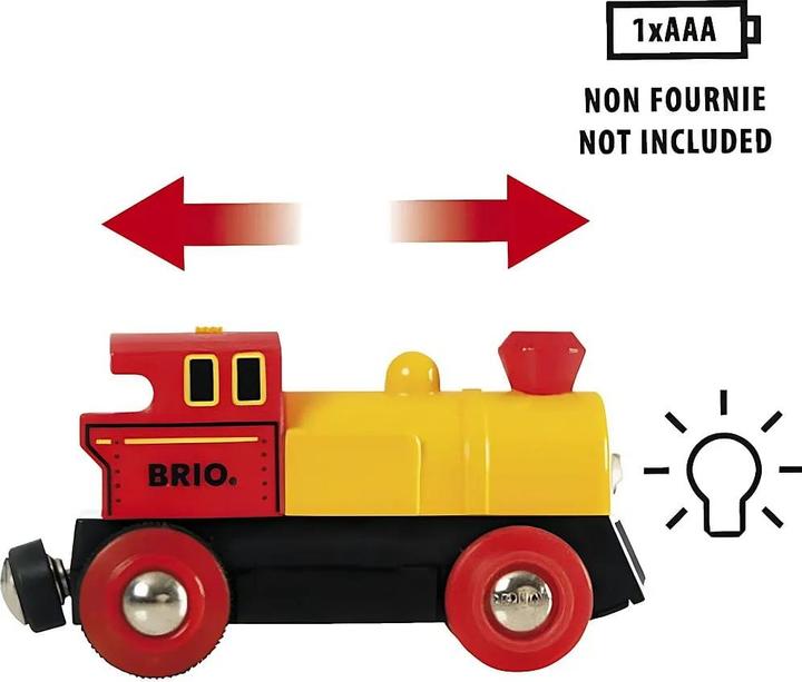 Produktbild Brio Batterielok Gelb