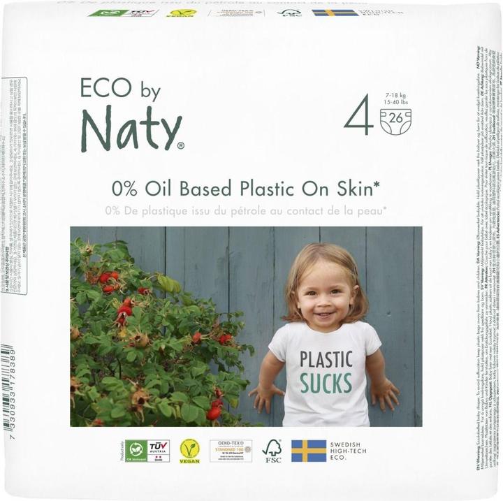 Image du produit Naty Couche bio (Taille 4, Pack, 26 pièce(s))