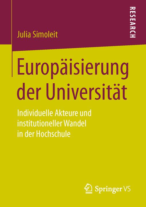 Produktbild Europäisierung der Universität (Deutsch, Julia Simoleit, 2016)