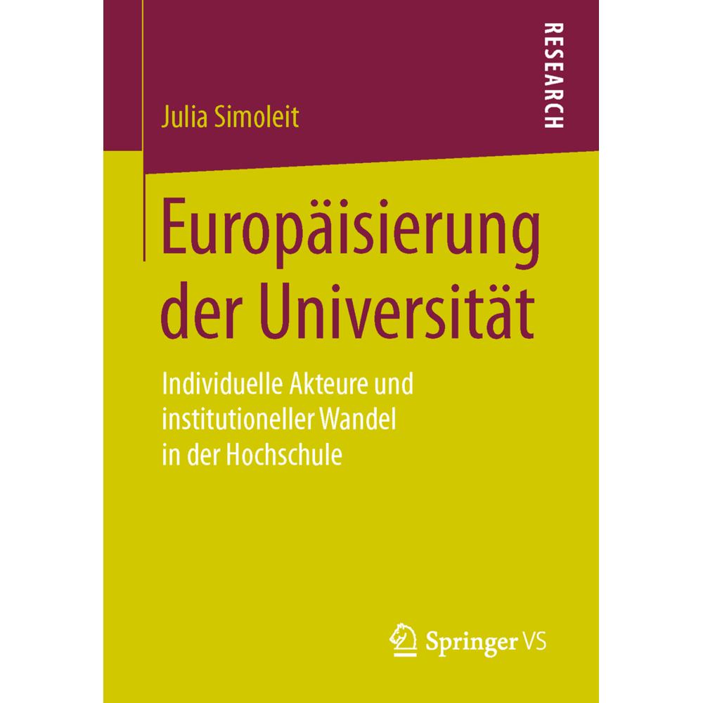 Europäisierung der Universität, Fachbücher von Julia Simoleit