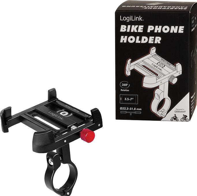 Immagine prodotto LogiLink Supporto per smartphone per bicicletta, diritto, per smartphone da 3,57 pollici