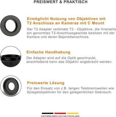 Produktbild Walimex pro T2 Adapter auf C-Mount