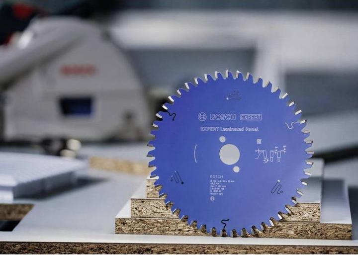 Produktbild Bosch Professional Zubehör Blau Zubehör 2608902214 EXPERT Kreissägeblatt Schichtstoffplatte 165 x 1,8/1,3 x 20 mm T48