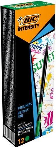 Image du produit Bic fineliner Intensity Crayon-feutre Fin Vert 12 pc(s) (Noir, Vert, 12x)