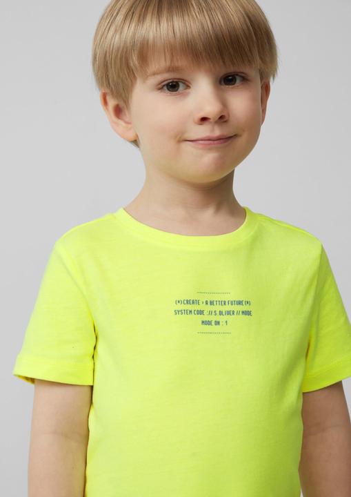 Produktbild S.Oliver T-Shirt Baumwoll-T-Shirt mit Print und verlängertem Rückteil (116, 122)