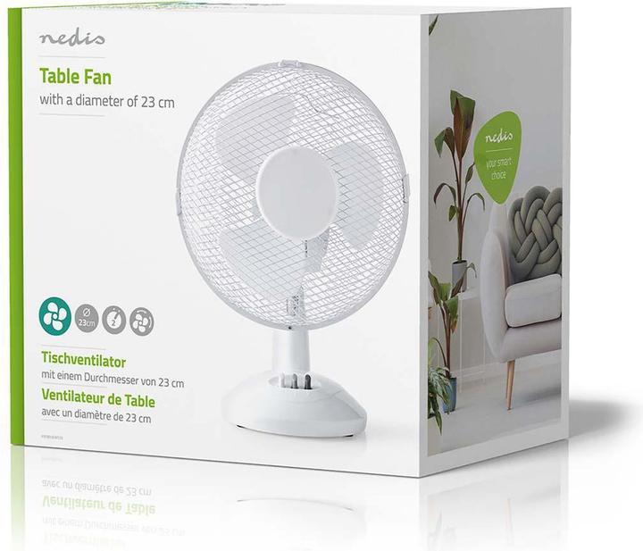 Produktbild Nedis Tischventilator FNTB10CWT23 - weiss