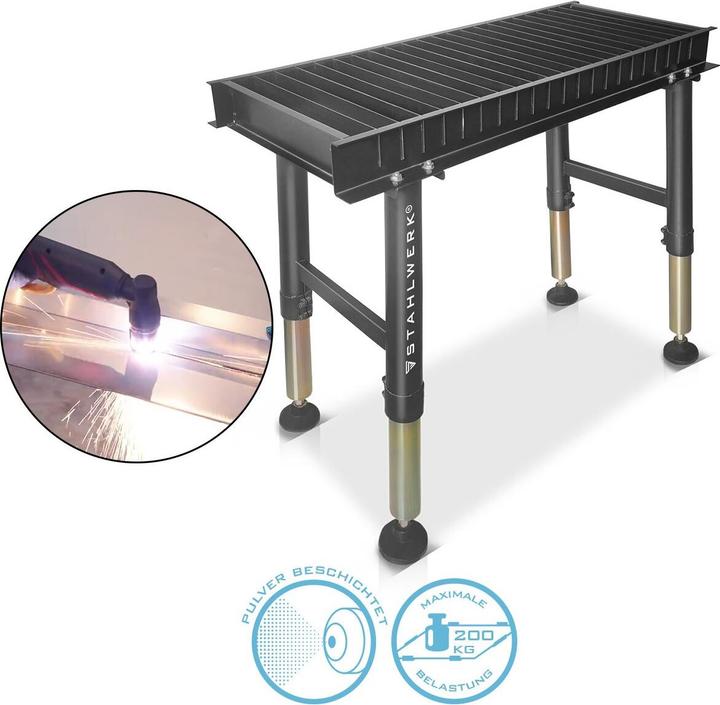 Immagine prodotto Stahlwerk Tavolo da taglio al plasma PCT-1000ST 1000 x 410 mm regolabile in altezza (41 cm, 100 cm)