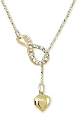 Actual product image Brilio Gold original necklace Infinity with heart 279 001 00097 00