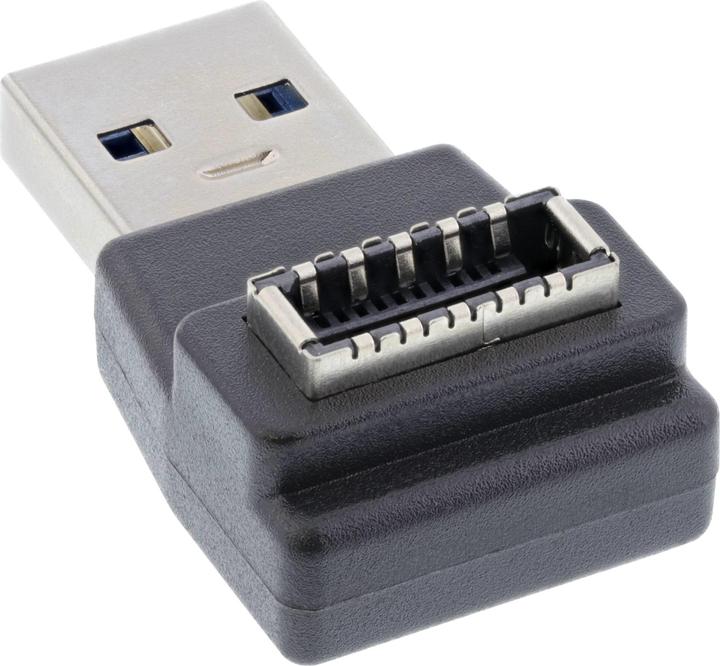 Produktbild InLine USB 3.2 Adapter, USB-A Stecker zu intern USB-E Frontpanel Buchse (USB, 32 cm)