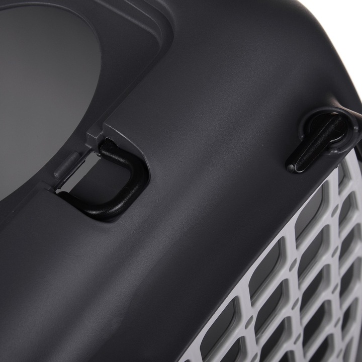 Actual product image Zolux Transporter GULLIVER 2 with plastic drum light gray / dark gray (Cat, Dog, Washable)