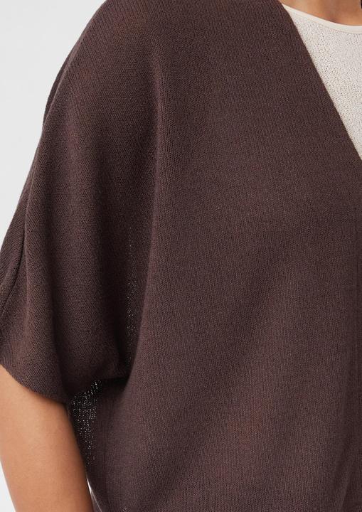 Produktbild Comma T-Shirt Kurzer Strickcardigan aus Viskosemix mit Fledermausärmeln (34)