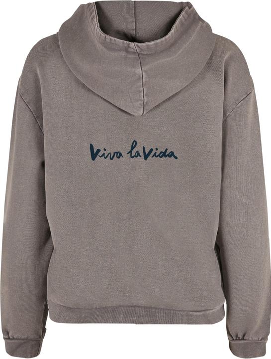 Produktbild Merchcode Ladies Frida Kahlo - Viva la vida 2 Acid Washed Oversize Hoody - 178047 (3XL)