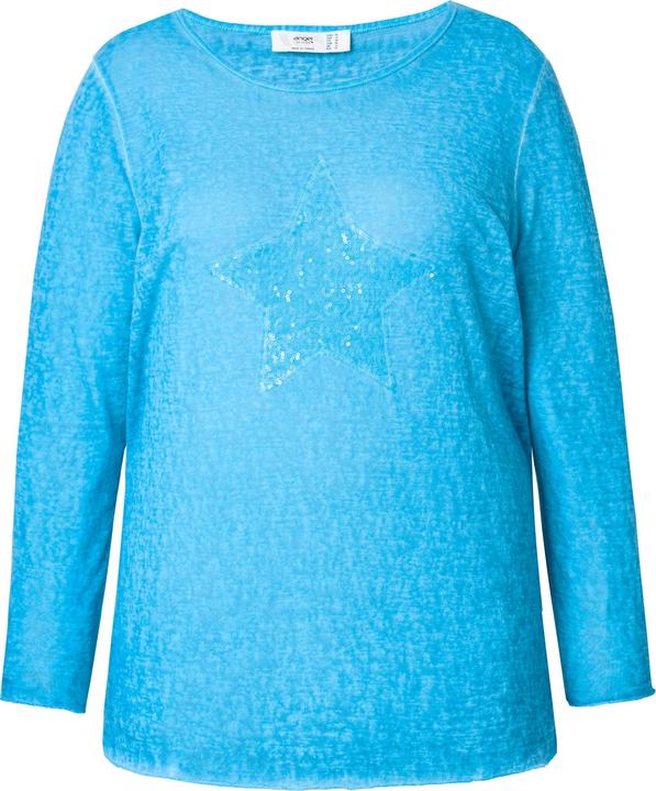 Produktbild Angel of Style T-Shirt, Basic Fit, Pailletten-Stern, Langarm (46)